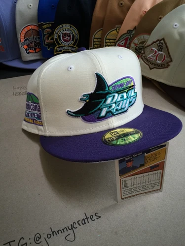 Tampa Bay Devil Rays White Dome 7 1/2 Collection Hat Club Exclusive New Era