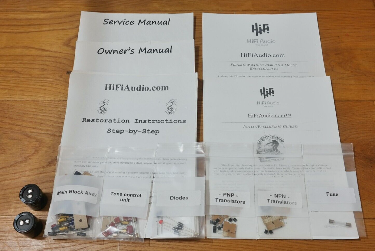 Marantz 1060B amplifier rebuild restoration recap upgrade