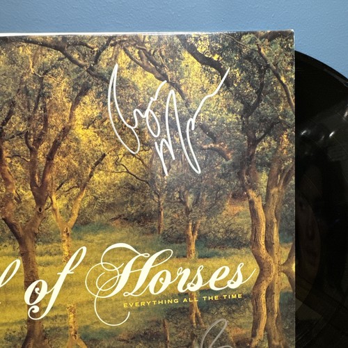Band Of Horses Signed Autographed Everything All The Time Vinyl LP Record - Picture 4 of 6