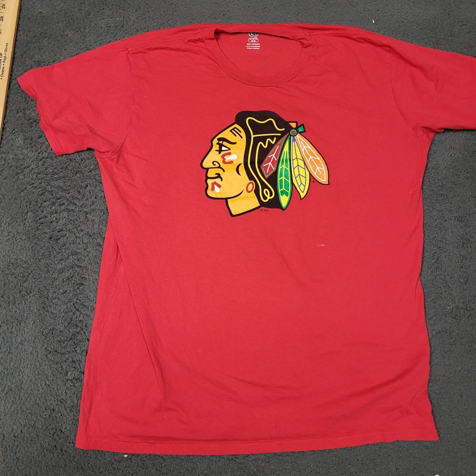 Chicago Blackhawks Red T-Shirt XL NHL Official Licensed Apparel