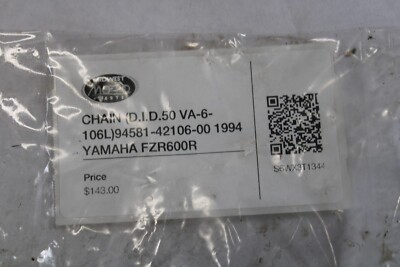 CHAIN (D.I.D.50 VA-6-106L) 94581-42106-00 1994 YAMAHA FZR600R | eBay