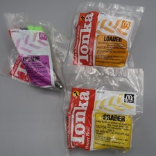 1994 McDonald's Tonka Happy Meal Toys lot of 3 Grader Loader Crane