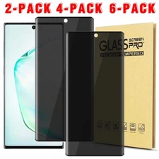 2/4/6 Pcs Privacy Tempered Glass Screen Protector For Samsung Galaxy Note 10/10+