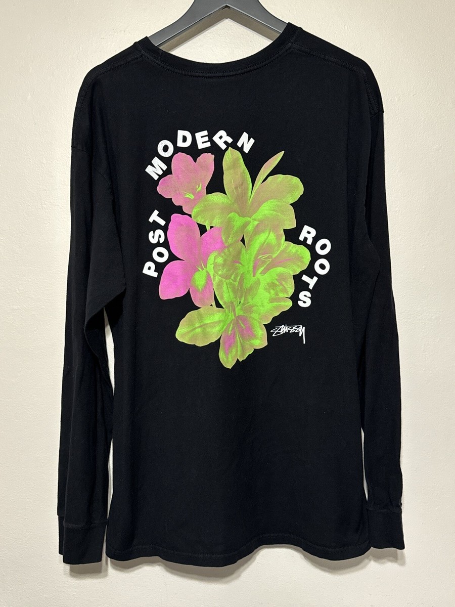 【Stussy】Post Modern Roots★Tシャツ★ Stussy Long Sleeve Post Modern Roots T-shirt Sz Medium