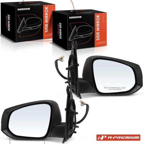 A-Premium 2x Black Powered Heated Mirror w/ Signal Light for Toyota Tacoma 16-23