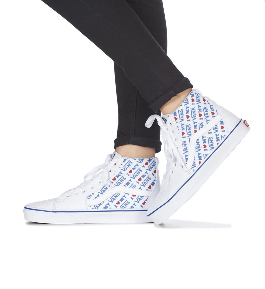 Vans sk8 hi sales mujer blanco