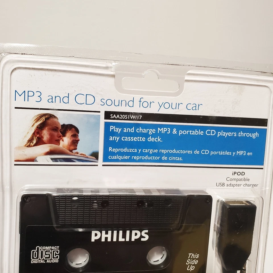 Philips SAA2051W/17 MP3 y CD Adaptador Universal Cassette (Negro) SELLADO NUEVO Foto 3 de 4