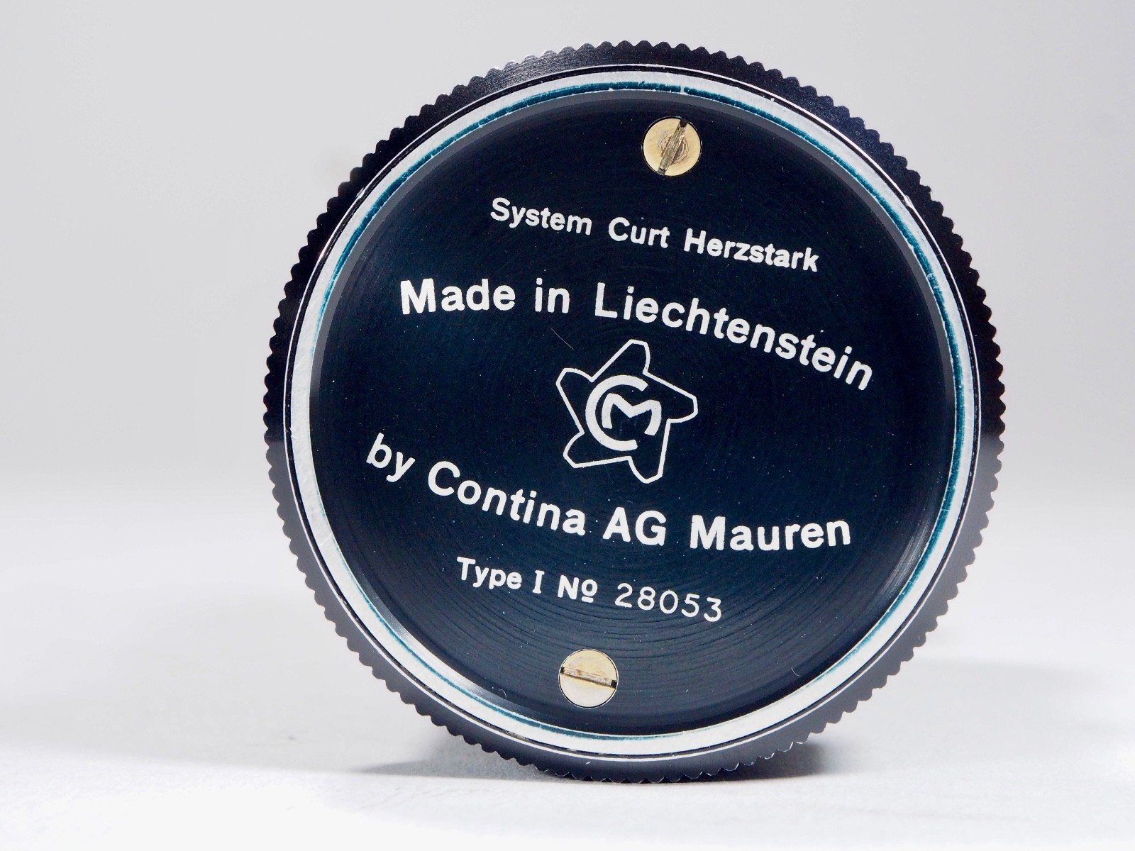 Curta Calculator 1954 Type 1 all metal w/can, box, 3 manuals, perfect function