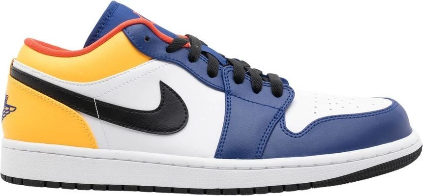 Air Jordan Air Jordan 1 Low 'White Deep Royal Blue' 553558-123 - Image 2 of 4