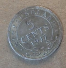 1917 Newfoundland 5 Cents — photo from another recent sale