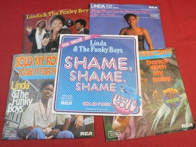 Linda & Funky Boys  SAMMLUNG / COLLECTION 5X 7'' Single RCA Germany sehr gut