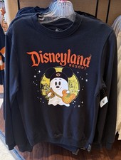 Disneyland Halloween 2026 Mickey Ghost Long Sleeve Pullover Sweatshirt Unisex XL