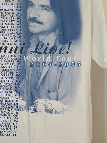 Yanni Live World Tour T-shirt 2004- 2005 Men's Size Large - Picture 6 of 9