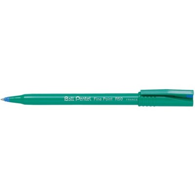 Pentel Tintenroller Ball Pentel R50, blau - Recycology 3 bis 72 Stk SPARE 69%