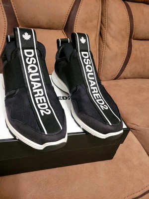 Black Dsquared tape Sneakers..41..US 8
