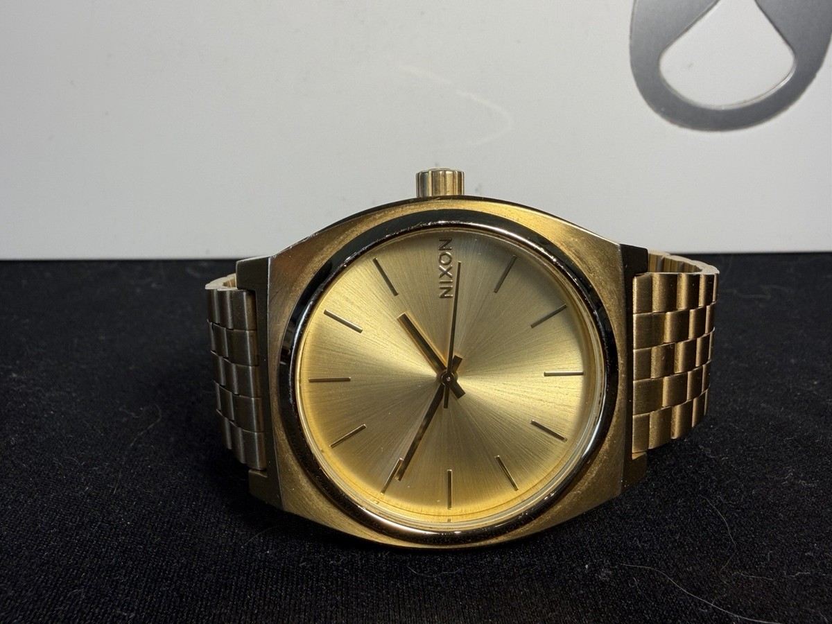 Nixon The Time Teller All Gold | eBay