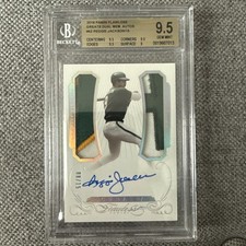 2016 Panini Flawless Greats Dual Memorabilia Auto Reggie Jackson 8/15 BGS 9.5