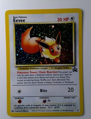 Eevee - Holo - 11/53 Wizards Black Star Promos - Pokmon TCG - 2000 11/53