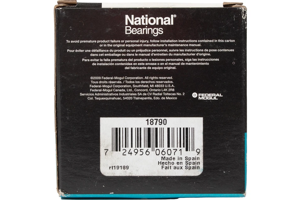 National Bearings Taper Bearing Cone Fits 53-69 Ford F-Series Pickups Part 18790 Foto 3 de 4