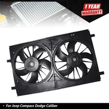 5159099AA 621-029 Dual Radiator Condenser Fan For Jeep Compass Dodge Caliber