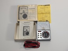 Vintage Micronta 22-202A Analog Multitester Multimeter Radio Shack Boxed Manual