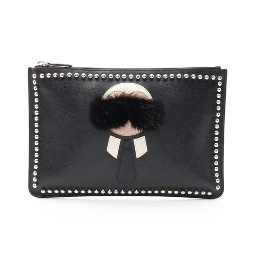Fendi KARLITO Leather Clutch Bag - DUTY FREE