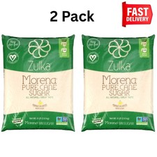 Zulka Pure Cane Sugar, 8 lb, Vegan & Plant Based and Non GMO.Best Price 2 Pack