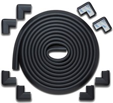 Roving Cove HeftyFit Edge Corner Protector Baby Large 18 feet, Onyx Black