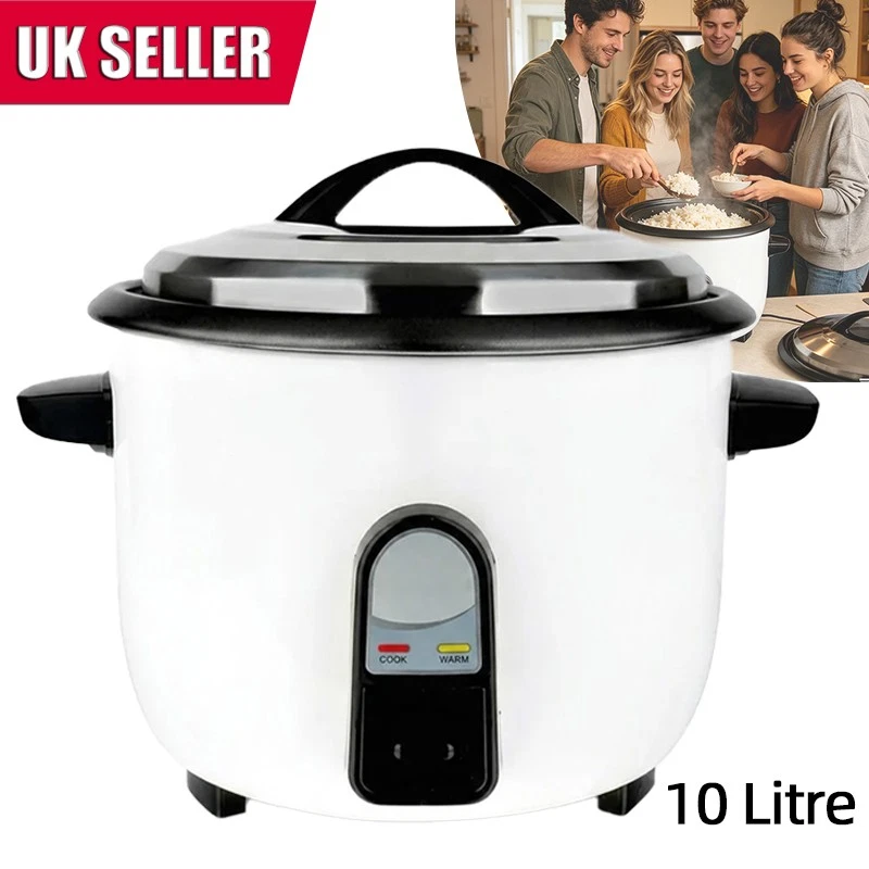 10L Commercial Rice Cooker 3000W Electric Cooker Auto Keep Warm 10-20 People