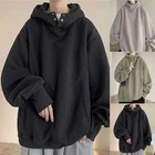 Hip Hop Hoodie Casual Hoodie Hooded Design Lapel Neckline Men's Clothing Deals