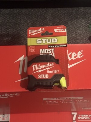 Milwaukee 4932498764 Stud Gen 3 Maßband 5m/16ft Profi Messwerkzeug