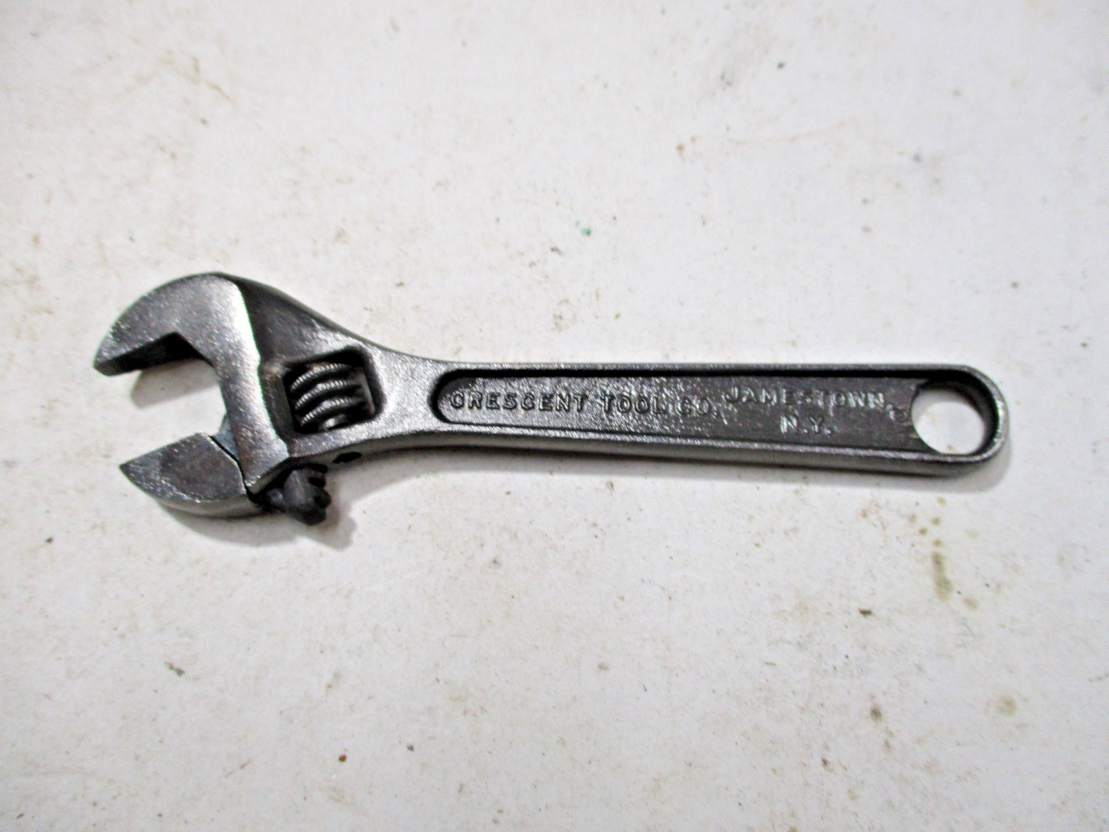 Vintage Crescent Tool Co 4” Adjustable Wrench Made In USA Jamestown NY