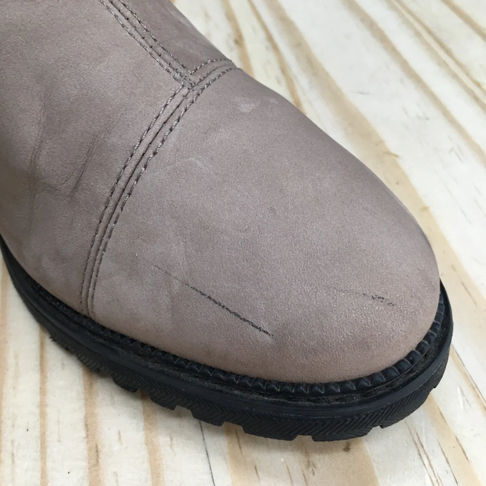 TOMS Botas Chelsea Para Mujer 9M Taupe Cleo Botín al Tobillo Cuero Suela Informal Foto 4 de 4