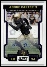 2023 Score #375 Andre Carter II Signatures