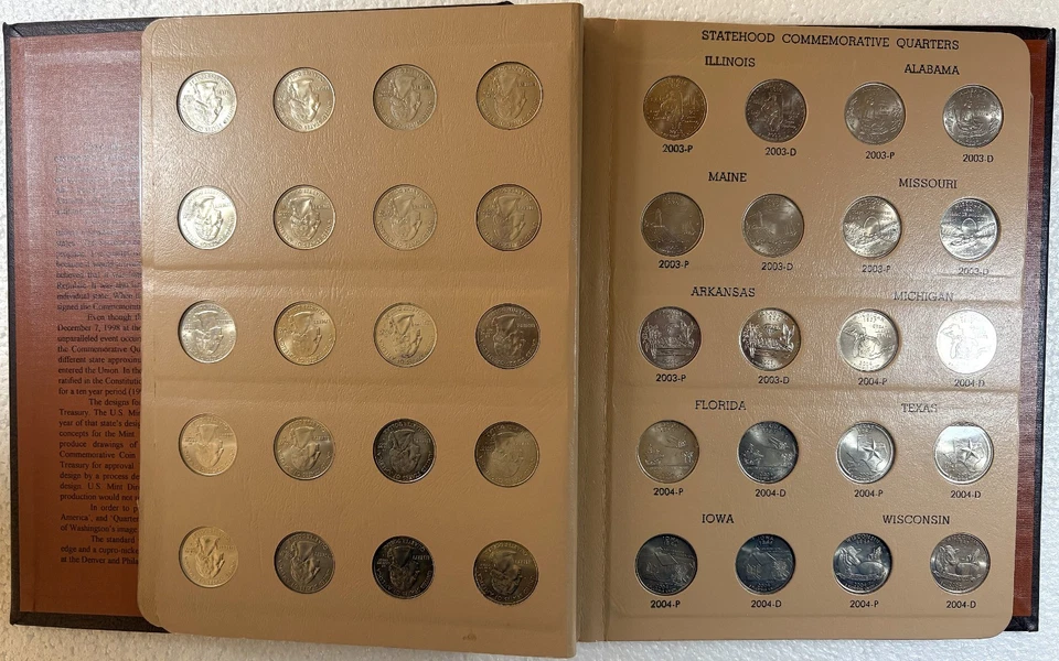State Quarters Complete Uncirculated P And D Set In Dansco Album - Image 4 of 4