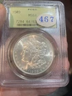 1903 Morgan Silver Dollar PCGS MS64 Brilliant Coin