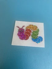 Vintage Hambly Prism Rainbow Caterpillar Sticker Mod 2x1.76 Inches