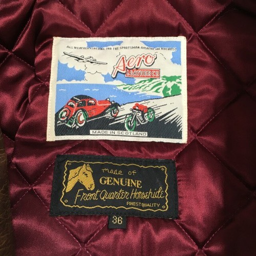 AERO LEATHER Hercules Horsehide Lederjacke Braun Größe 36 GEBRAUCHT Aus... - Bild 4 von 24