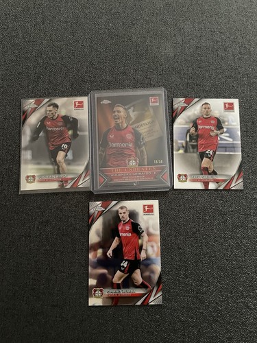 2024-25 Topps Chrome Bundesliga Alejandro Grimaldo The Unbeaten /34 Leverkusen