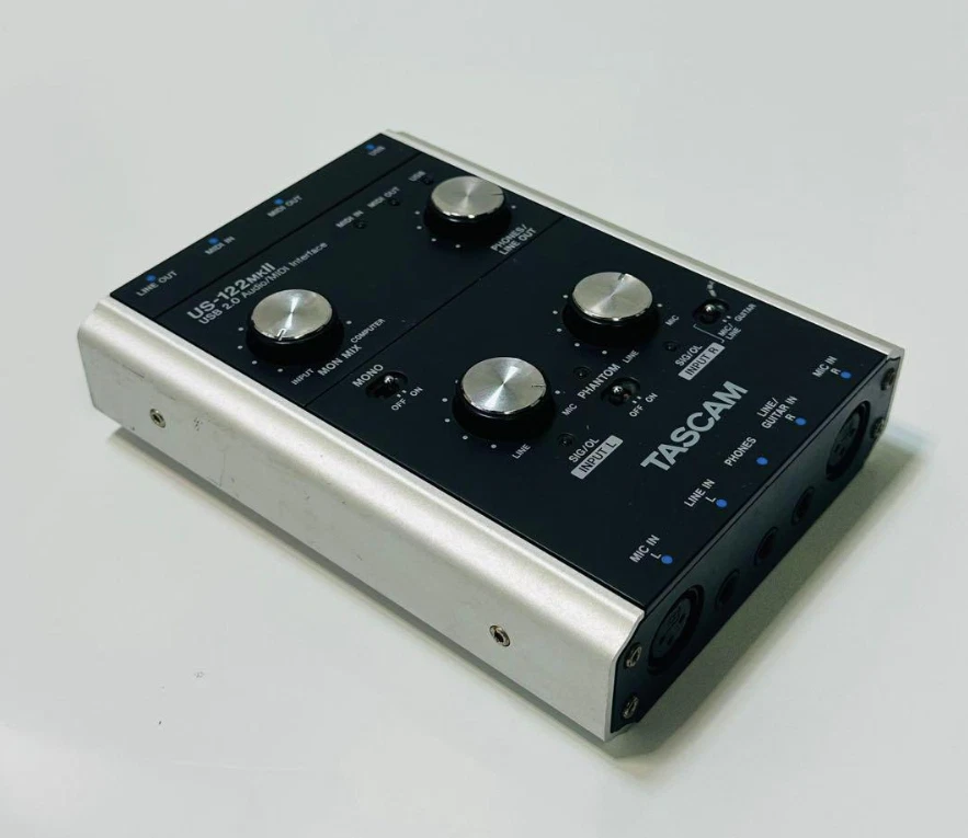 TASCAM US-122MKII USB2.0 Audio / MIDI Interface TEAC 2IN/2OUT 24bit/96kHz - Image 3 of 4