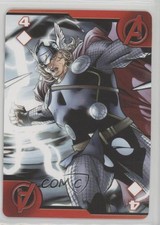 2012 Aquarius Marvel Avengers Playing Cards (Iron Man Arms Up Back) Thor #4D 0w6