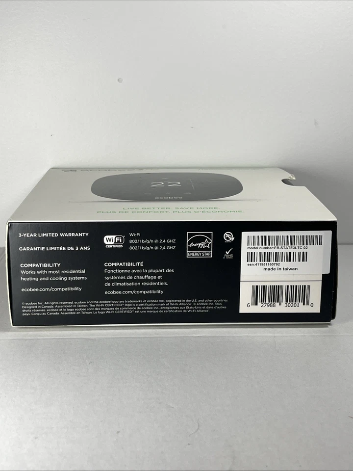 ecobee3 Lite Smart Thermostat Programmable Wifi Works w Siri & Alexa - Image 4 of 4