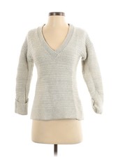 Intermix Women Silver Wool Pullover Sweater P