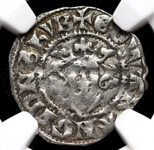 ENGLAND. Edward I Longshanks. 1272-1307. Silver Penny, S-1419, NGC VF25