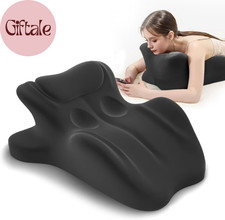Ergonomic Memory Foam Wedge Pillow, 27  Angled Support for Neck and Waist, Multi