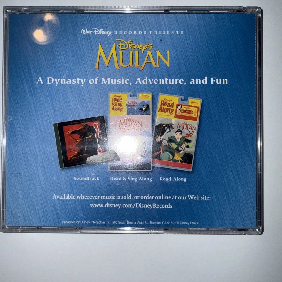 Disney's Mulan Animated Storybook CD-ROM (Mac & Windows 95) Complete w/ manual - Image 2 of 4