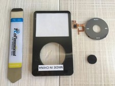 BLACK Front Faceplate Case Housing Clickwheel Button for iPod 5th Video 30GB