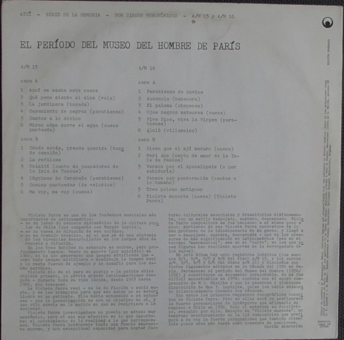 VIOLETA PARRA EL FOLCLORE DE CHILE***VINYL***2 LP***VG++ - Bild 2 von 7