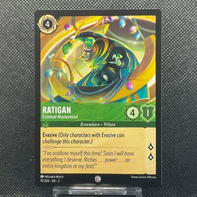 Ratigan Criminal Mastermind    Lorcana Rise of the Floodborn 91/204