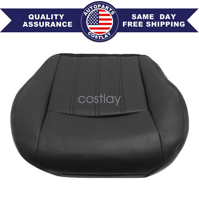 Fits 2005-2010 Chrysler 300C Touring Driver Bottom Leather Seat Cover Dark Grey